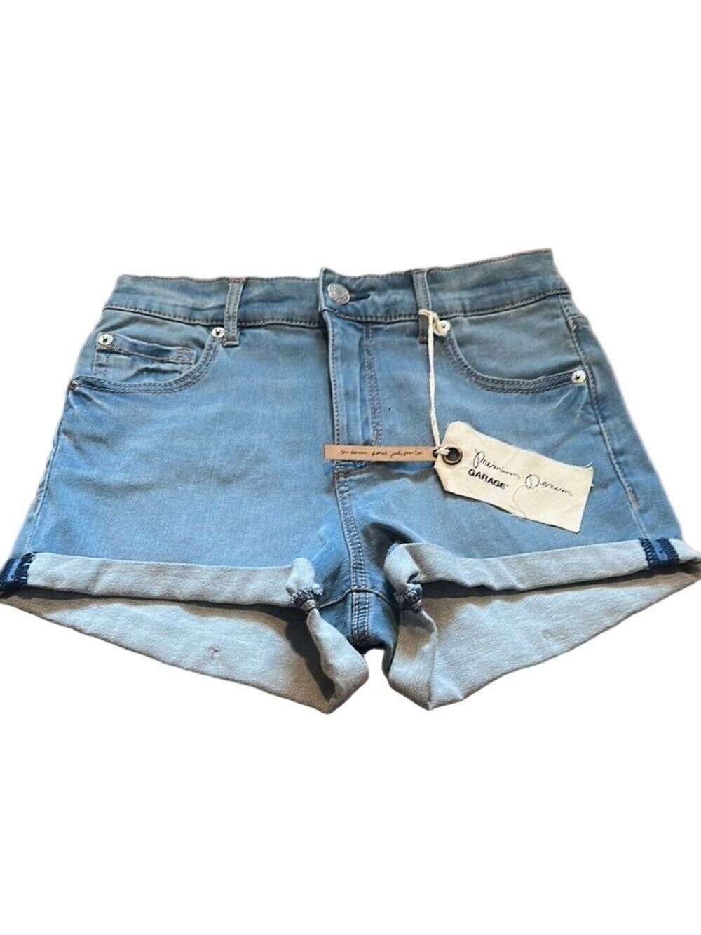 Garage Retro High Waist Blue Jean Shorts Size 01